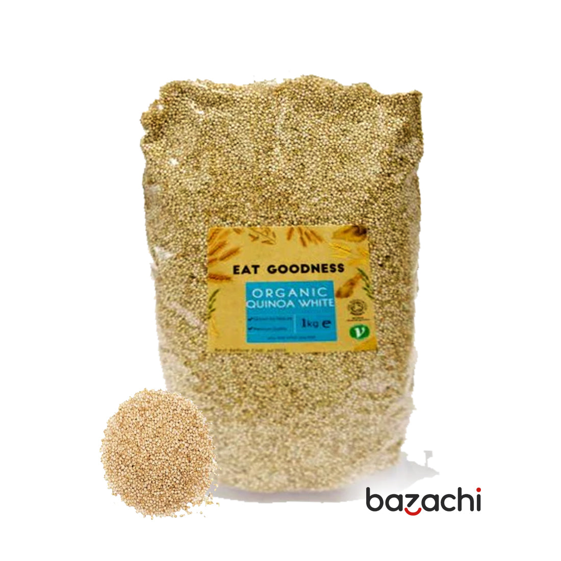 Naturally Grown Organic Quinoa White 1kg