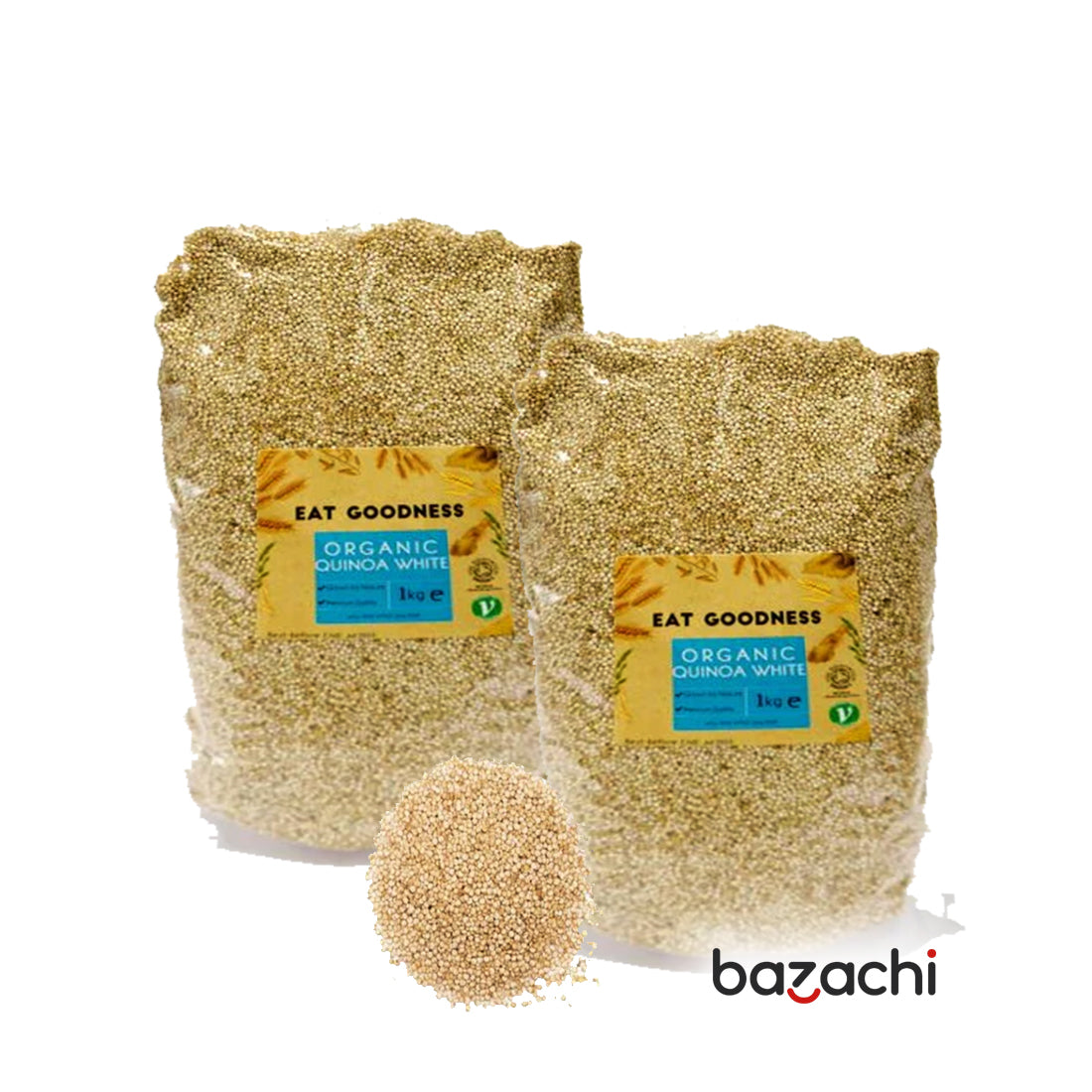 Naturally Grown Organic Quinoa White 1kg