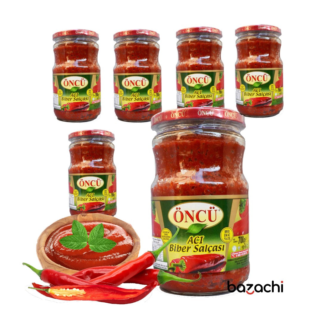 Oncu Hot Pepper Paste ( Aci Biber Salcasi ) 700g