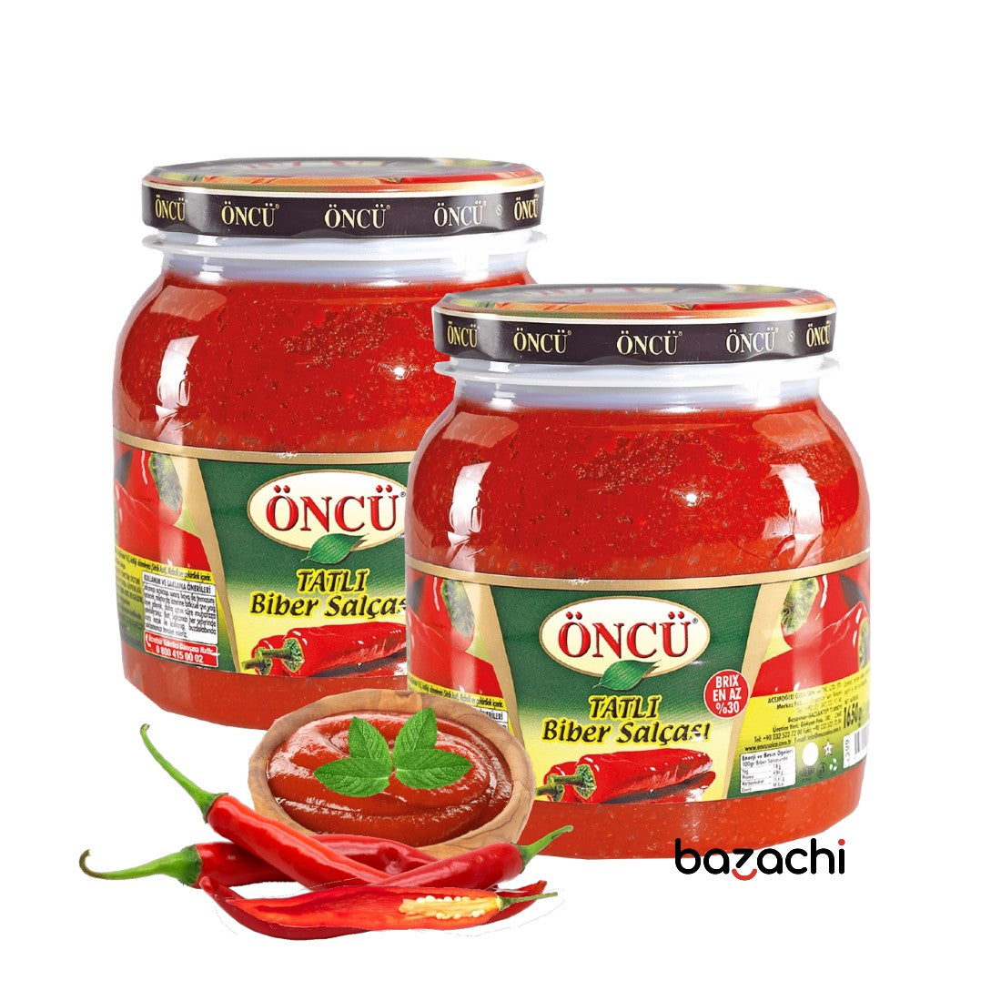 Oncu Traditional and Natural Mild Pepper Paste (Tatli Biber Salcasi ) 1650g
