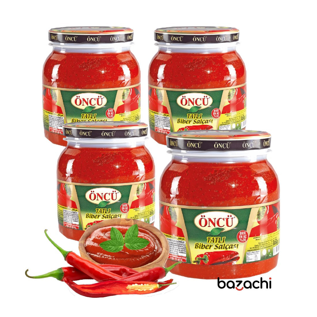 Oncu Traditional and Natural Mild Pepper Paste (Tatli Biber Salcasi ) 1650g