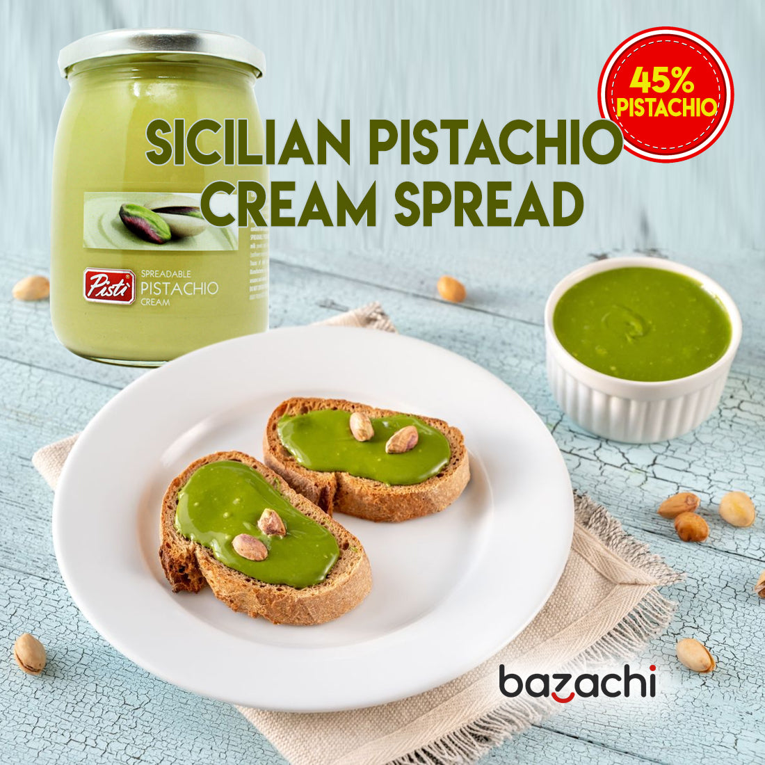 Pisti Sicilian Pistachio Cream Spread 600g