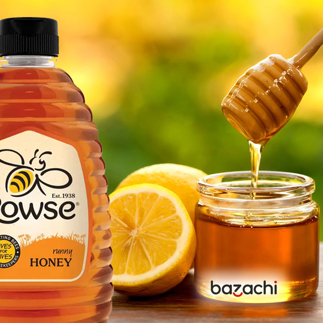 Rowse Blossom Clear Squeezy Honey, 1.36 Kg