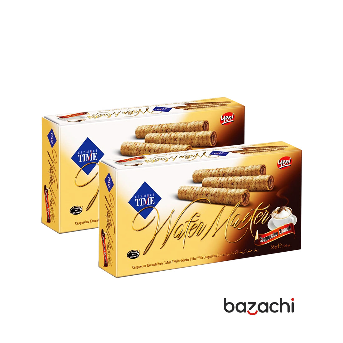 Wafer Master Roll With Cappuccino Flavored 15 Rolls 65g - Gofret
