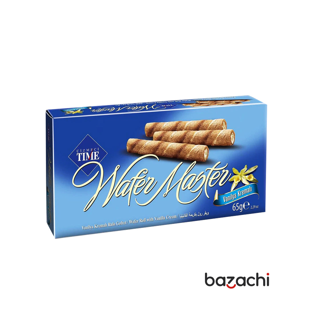 Wafer Master Roll With Vanilla Flavored 15 Rolls 65g - Gofret