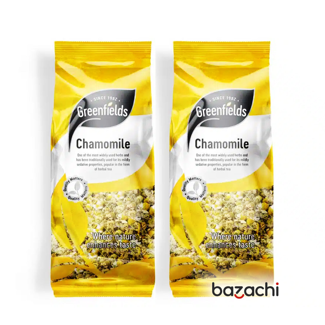 Greenfields Chamomile ( Camomile ) Flowers 40g x 3