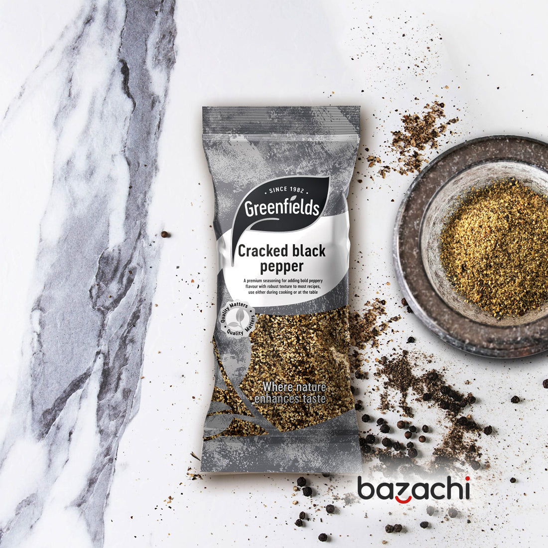 Greenfields Cracked Black Pepper 75g x 3