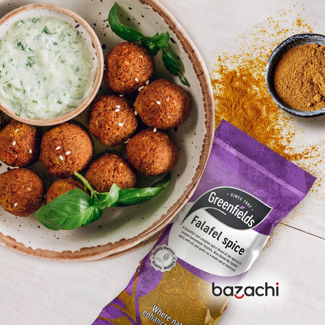 Greenfields Falafel Spice Blend - 75g x 3