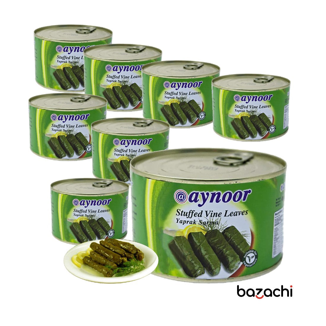Aynoor Stuffed Vine Leaves in Olive Oil (Yaprak Sarma), 400g