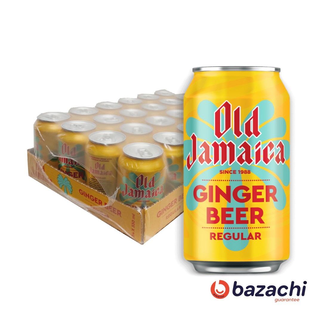 Old Jamaica Ginger Beer Carbonated Soft Drinks, 330ml