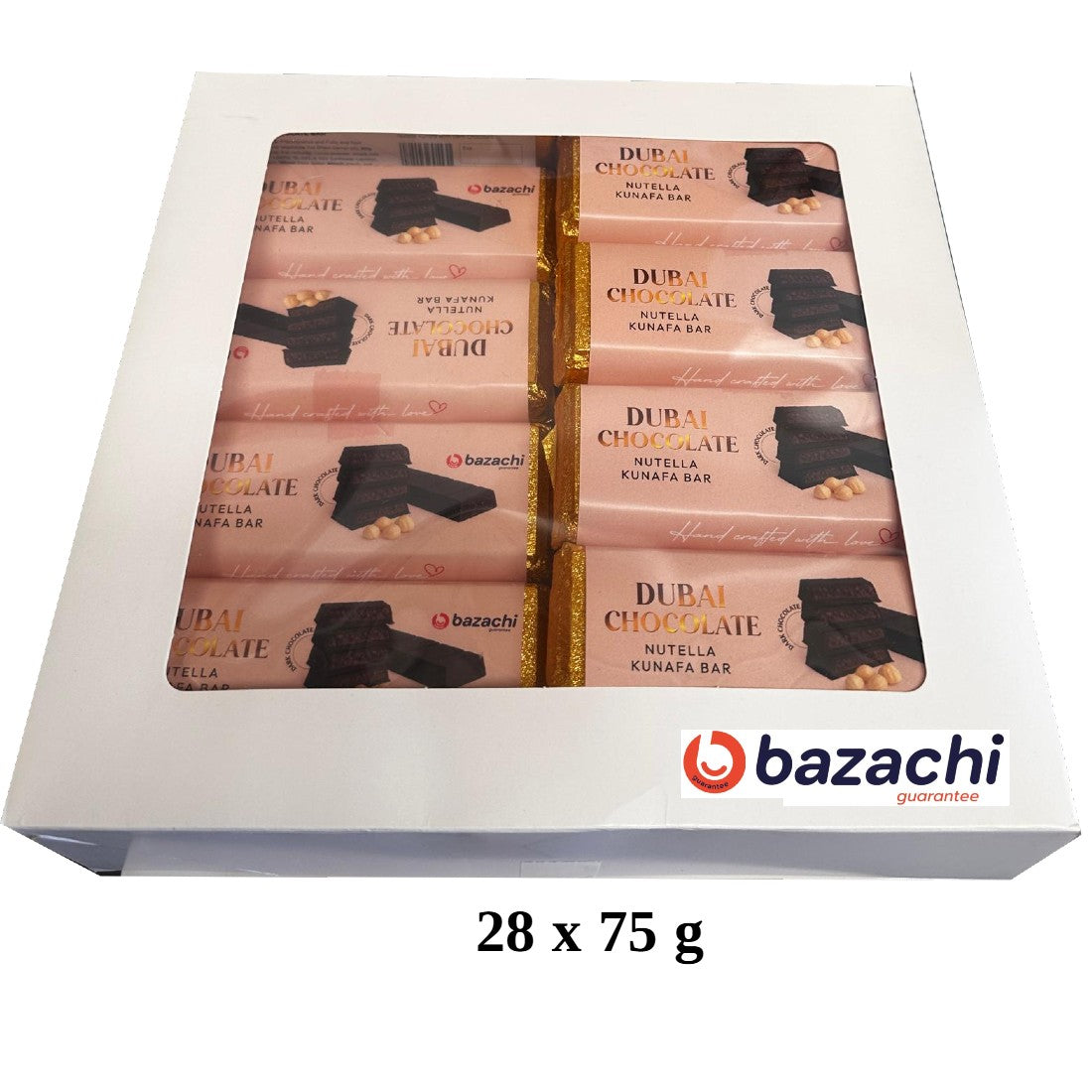 Dubai Chocolate – Hazelnut Kunafa with Milk Chocolate (Handcrafted, 75g)