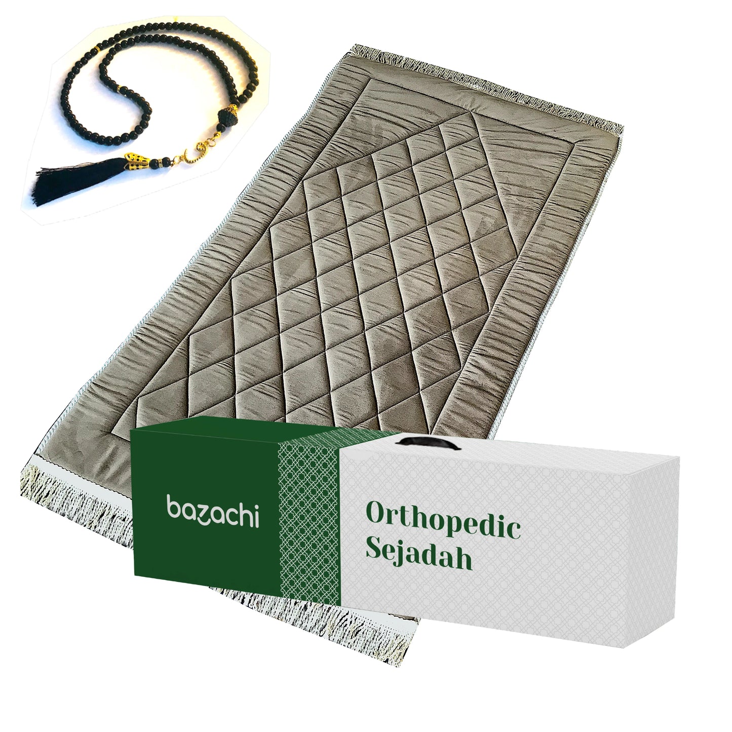 Bazachi Original Extra Thick Padded Large Prayer Rug, 1.7kg