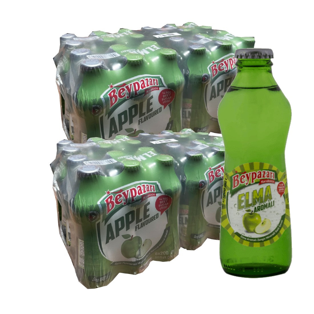 Beypazari Apple Flavoured Drink (Elma Aromali Maden Suyu) 200ml x 24