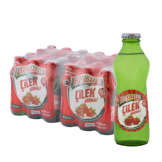 Beypazari Strawberry Mineral Water  - Cilekli Maden Suyu, 200ml x 24