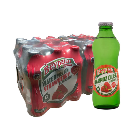 Beypazari Watermelon-Strawberry Flavoured Drink - Karpuzlu Maden Suyu 200ml x 24