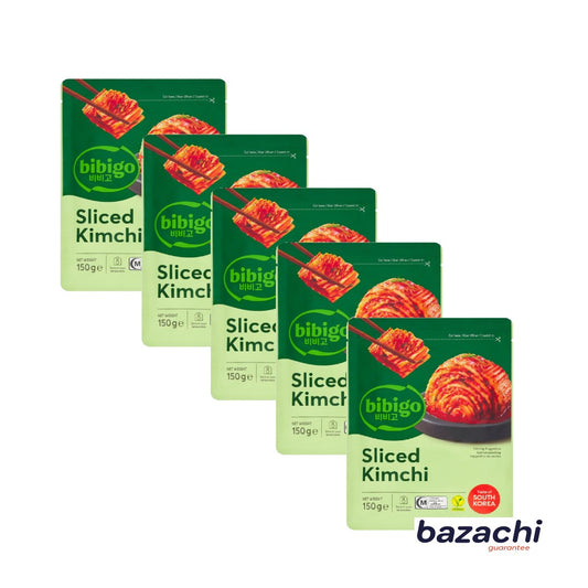 Bibigo Ambient Fermented Sliced Kimchi, 5 x 150g