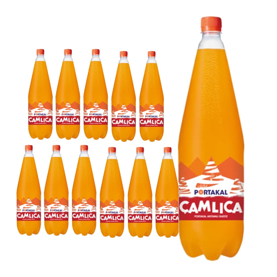 Camlica Orange Flavored Carbonated Soft Drink, 1L