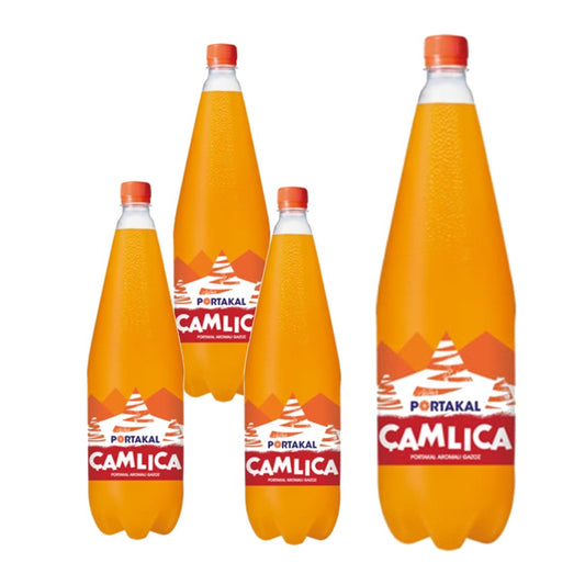 Camlica Orange Flavored Carbonated Soft Drink, 1L