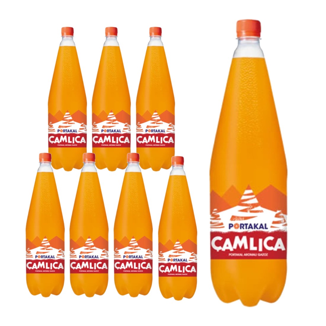 Camlica Orange Flavored Carbonated Soft Drink, 1L
