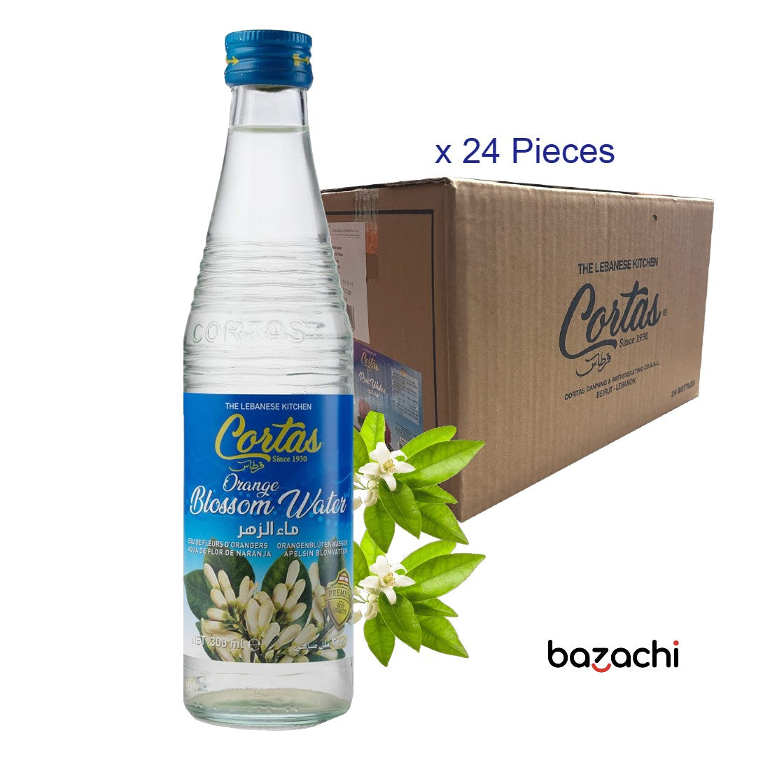 Cortas Gluten Free Orange Blossom Water 300ml