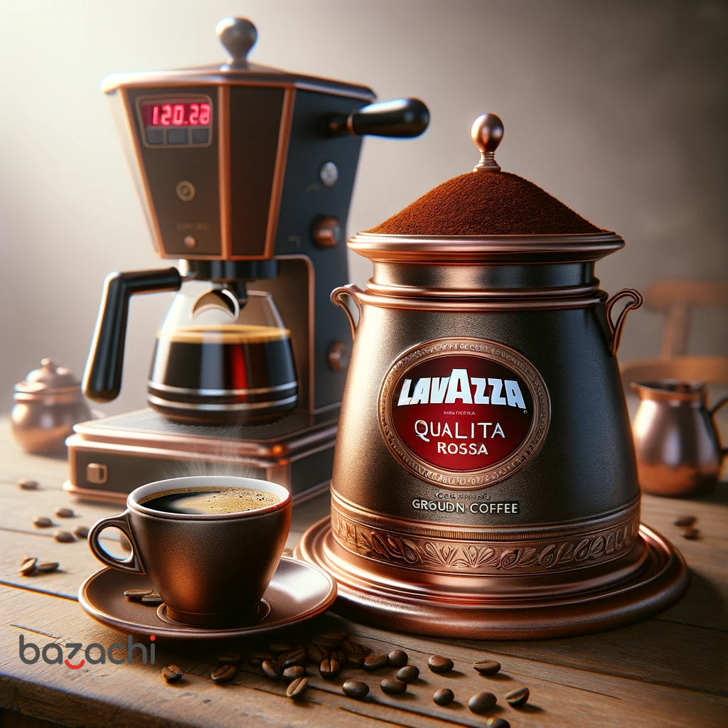 Lavazza Qualità Rossa - Arabica and Robusta Medium Roast Ground Coffee Expresso, 250g