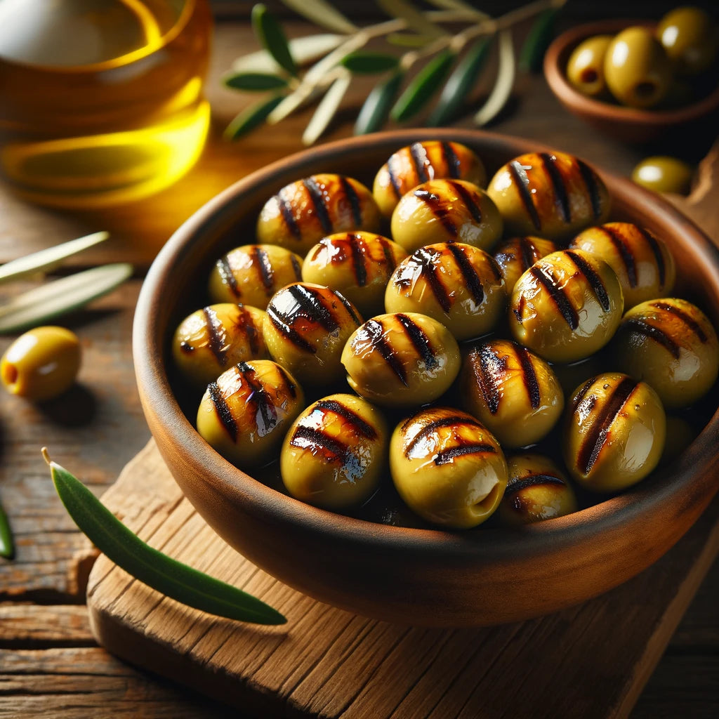 Koy Sefasi Natural Grilled Pitted Green Olives Pet (Izgara Yesil Zeytin), 1260g