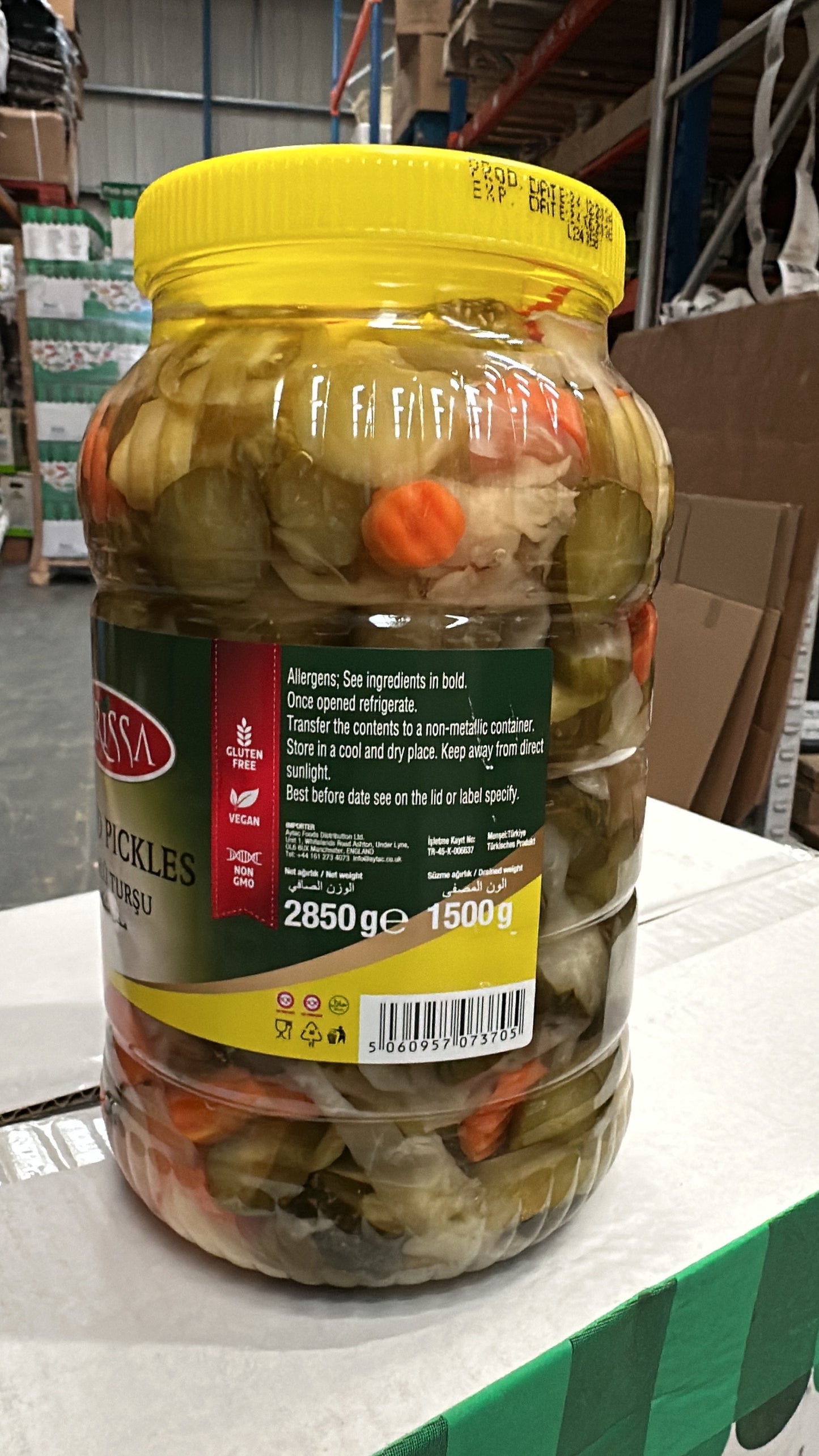 Larissa Mixed Pickles Vegetables (Karisik Tursu), 3000cc