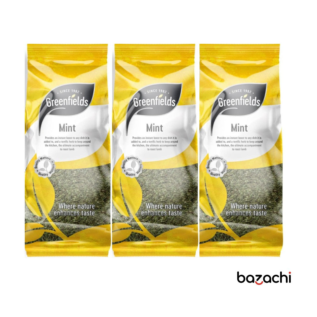 Greenfields Dried Mint 50g x 3