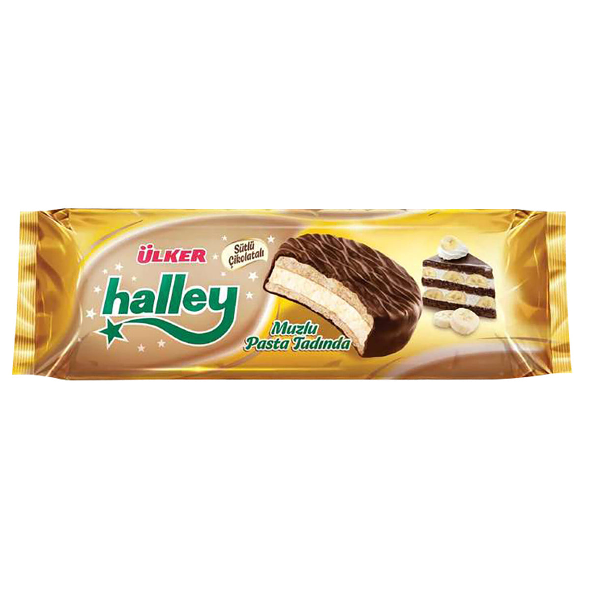 Ulker Halley Chocolate Biscuit Filled with Marshmallow