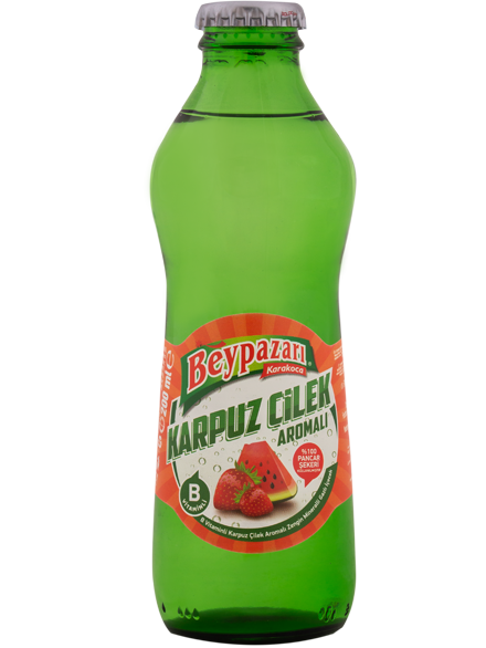 Beypazari Watermelon-Strawberry Flavoured Drink - Karpuzlu Maden Suyu 200ml x 24
