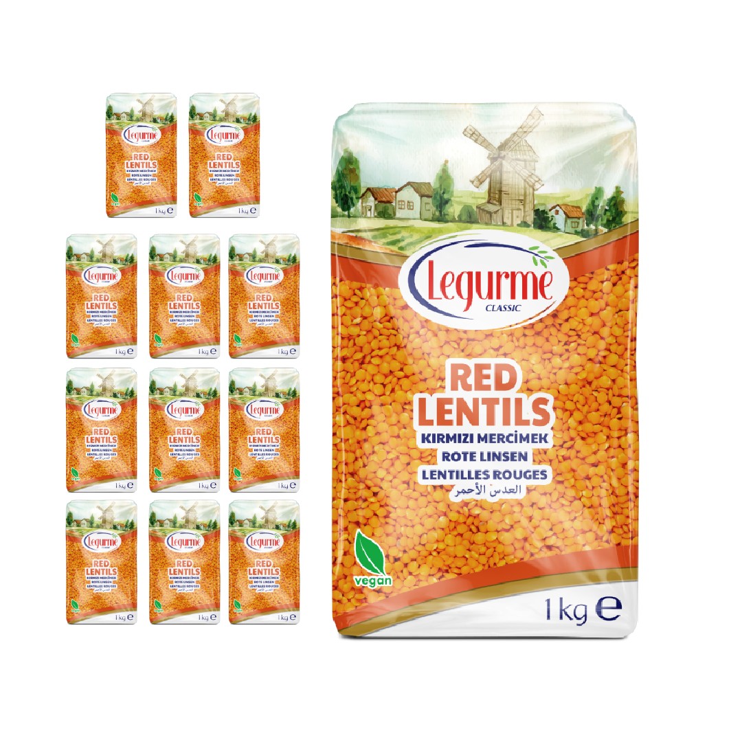 Legurme Round Red Lentils (Futbol Mercimek) 1kg