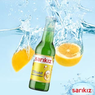 Sarikiz Lemon Flavored Vitamin C Mineral Water-Maden Suyu 6x200ml