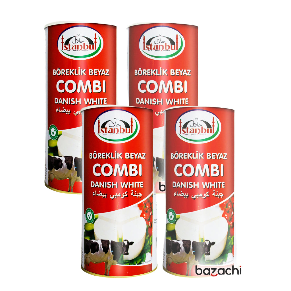 Istanbul Combi Danish White Cheese in Tin ( Boreklik Beyaz Peynir ), 1500g