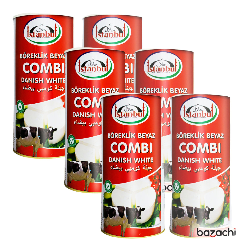 Istanbul Combi Danish White Cheese in Tin ( Boreklik Beyaz Peynir ), 1500g