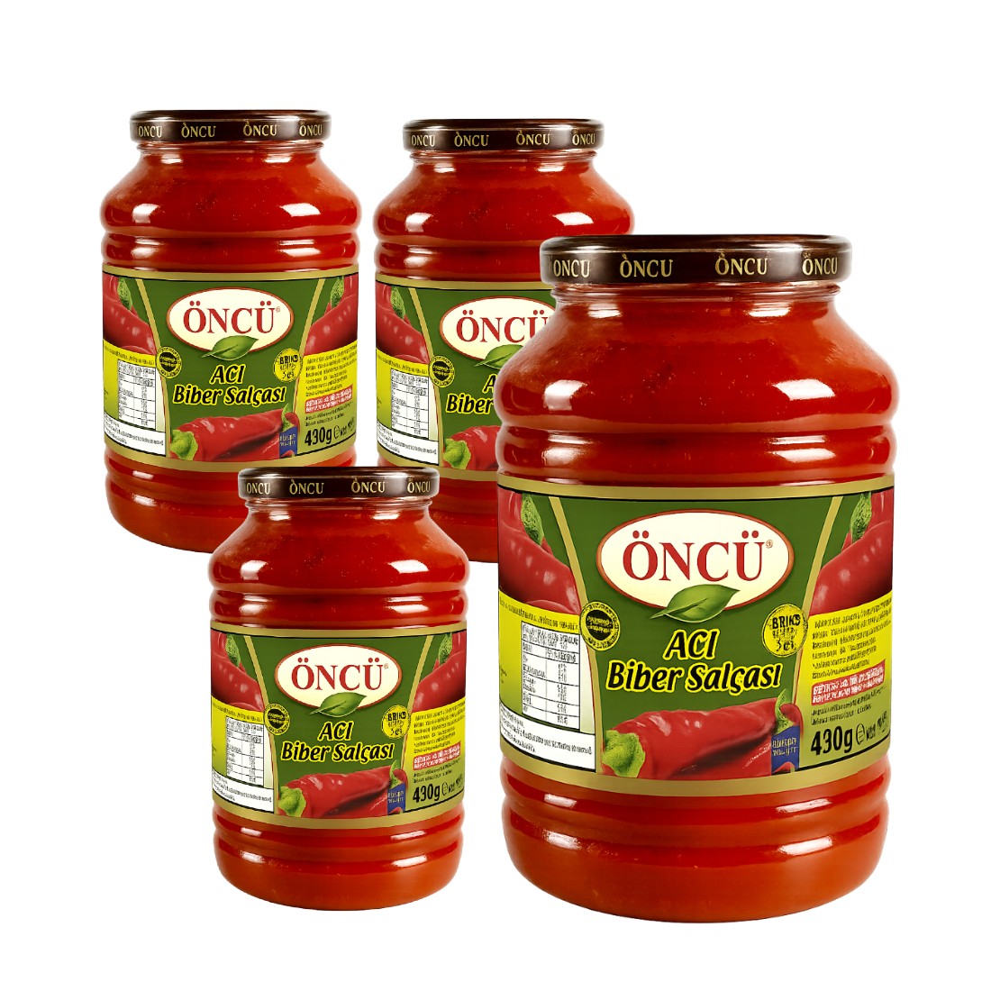 Oncu Hot Pepper Paste ( Aci Biber Salcasi ), 4.3 Kg
