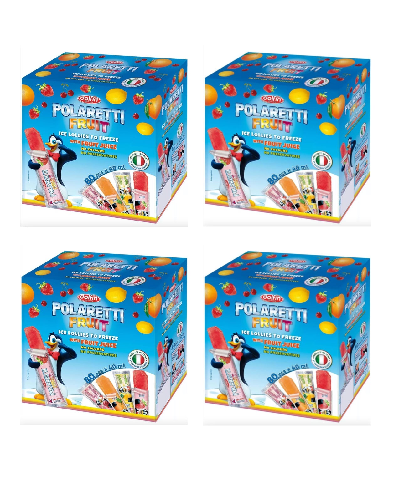 Polaretti Fruit Ice Lollies (Ready to Freeze), 80x40ml
