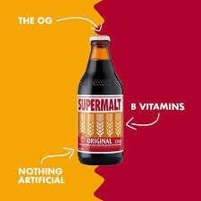 Supermalt Original Non-Alcoholic Vegan Malt Drink with B Vitamins, 330ml