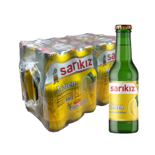 Sarikiz Lemon Flavoured Mineral Water (Lemonlu Maden Suyu) 200ml x 24
