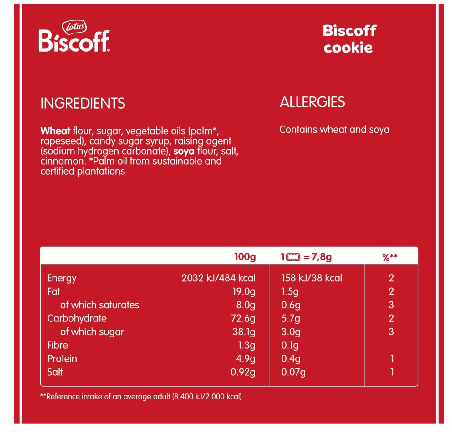 Biscoff Original Caramelised, Indivuidually Wrapped Biscuits