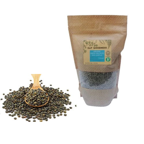 Organic Speckled Puy Lentils 1kg GMO Free