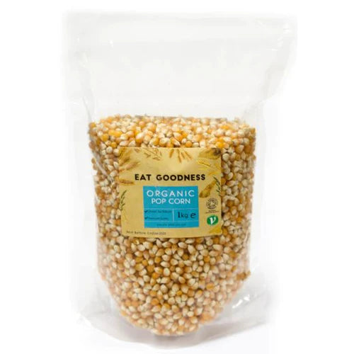 Naturally Grown Organic Popping Corn 1kg