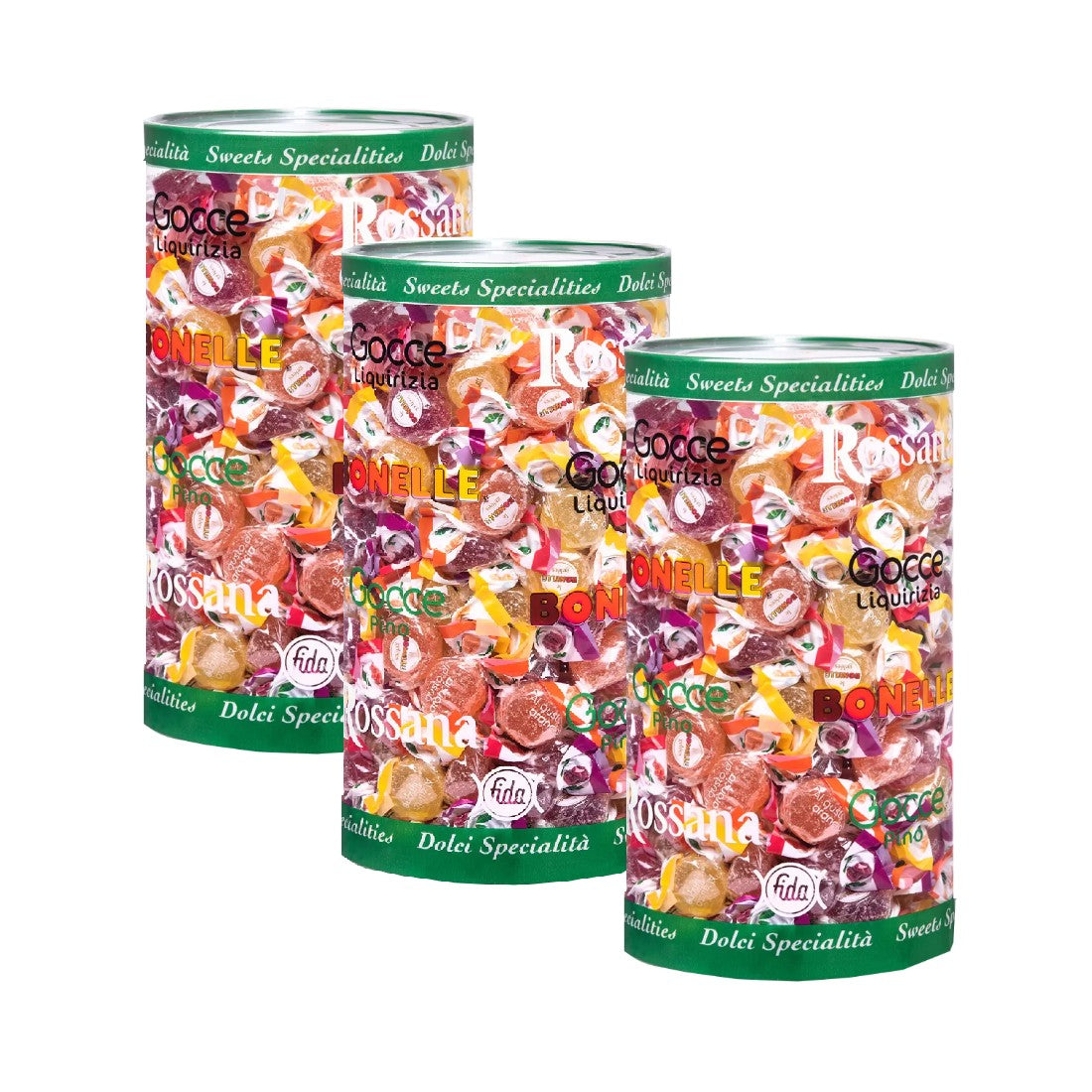 Bonelle Assorted Fruit Flavored Italian Jelly Candies, 1.8kg
