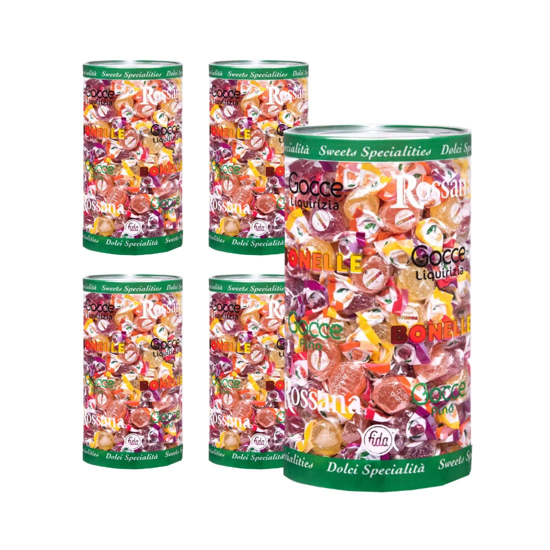 Bonelle Assorted Fruit Flavored Italian Jelly Candies, 1.8kg