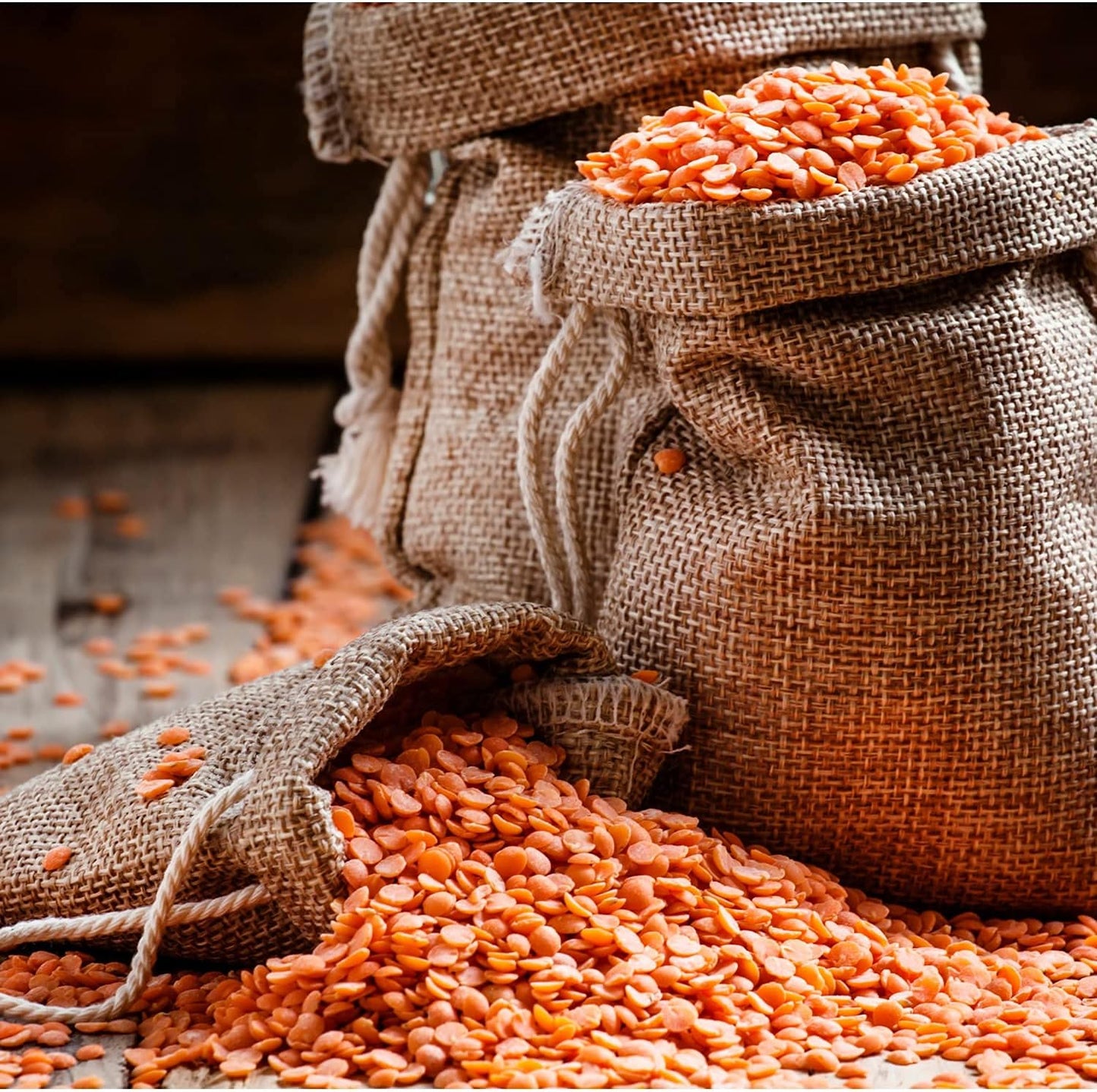 Certified Organic GMO Free Red Lentil Split 1 kg