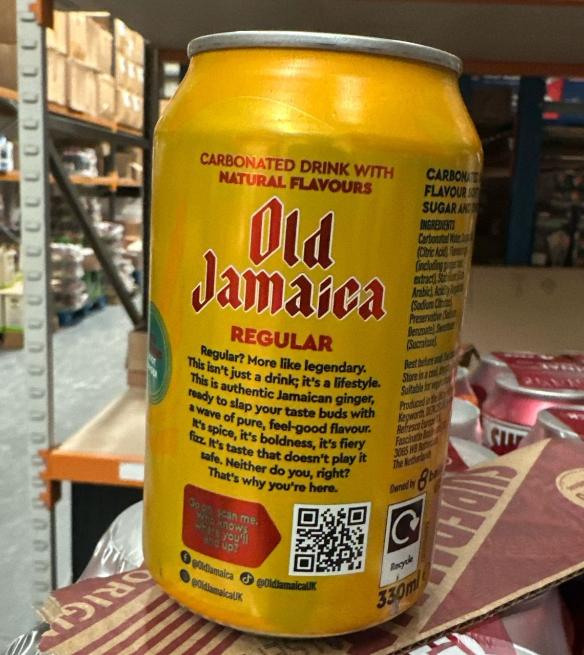 Old Jamaica Ginger Beer Carbonated Soft Drinks, 330ml