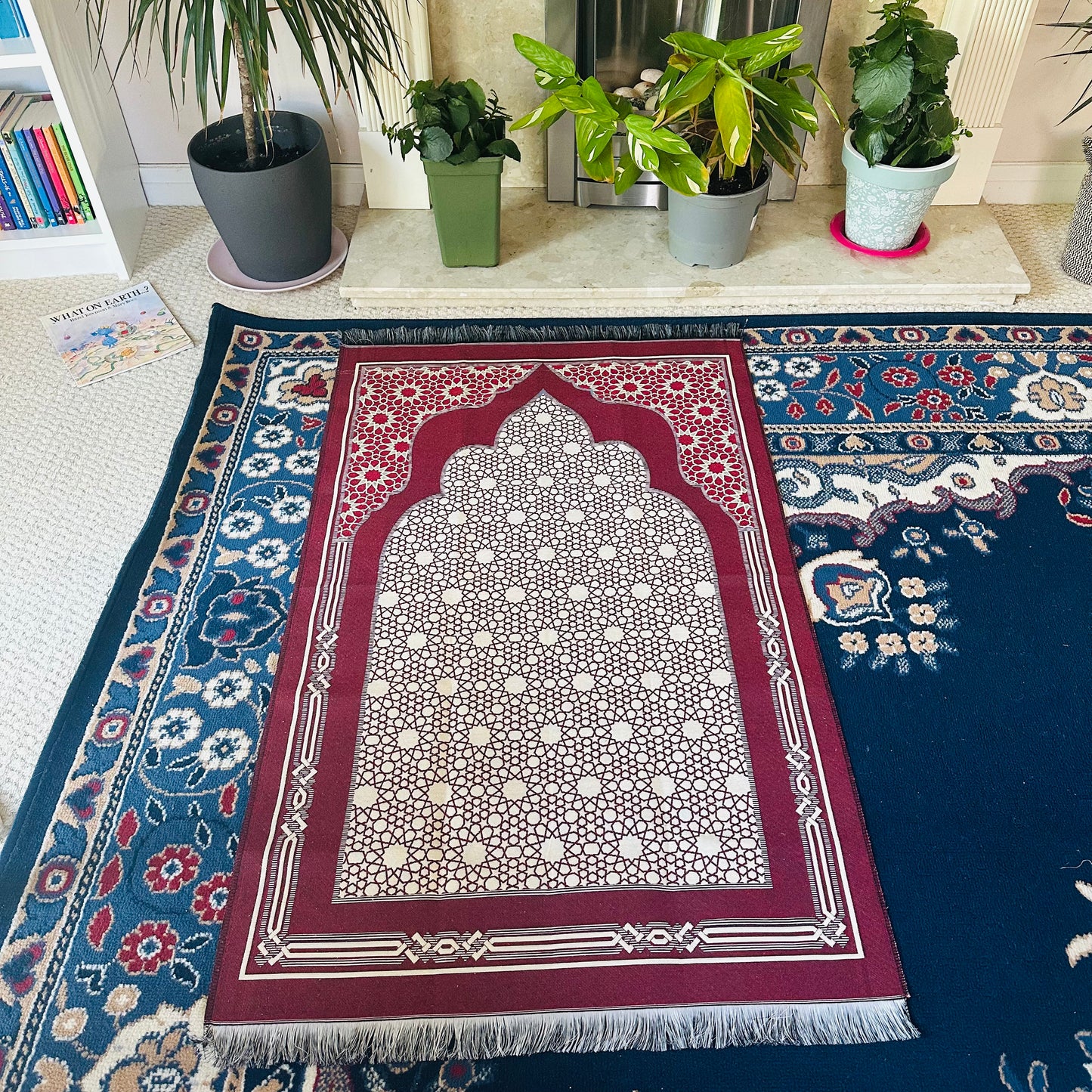Mihrab Taffeta Portable Ottoman Prayer Mat