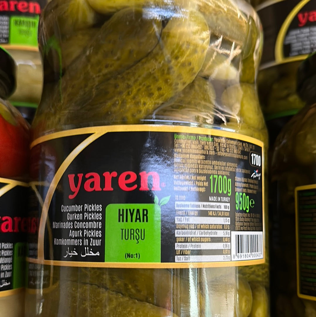 Yaren Cucumber Pickles (1700g)-Hiyar Tursu
