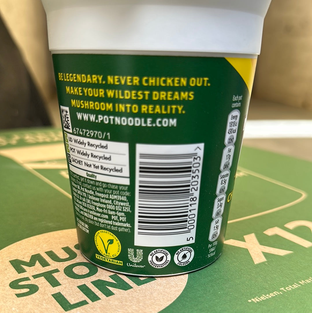Pot Noodle Chicken & Mushroom- 90g