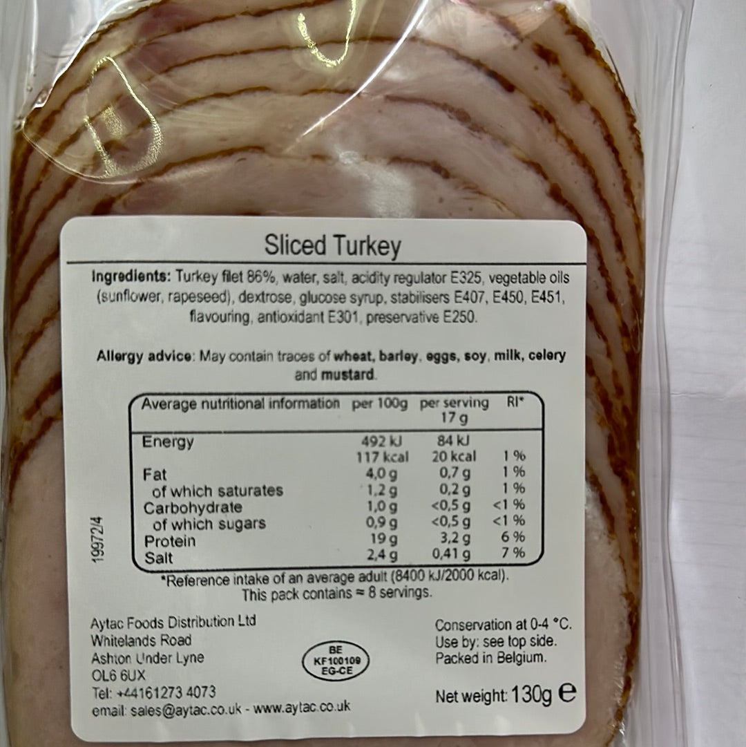 Aynoor Sliced Turkey Breast (130G)