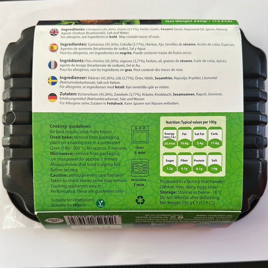 AL Najma Falafel (230g) - Gluten Free & Vegan